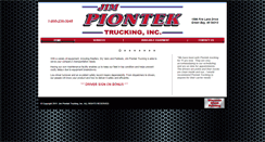 Desktop Screenshot of piontektrucking.com